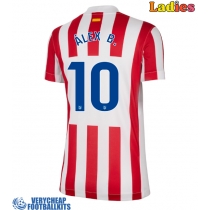 Atletico Madrid Alex Baena #10 Replica Home Shirt Ladies 2025-26 Short Sleeve